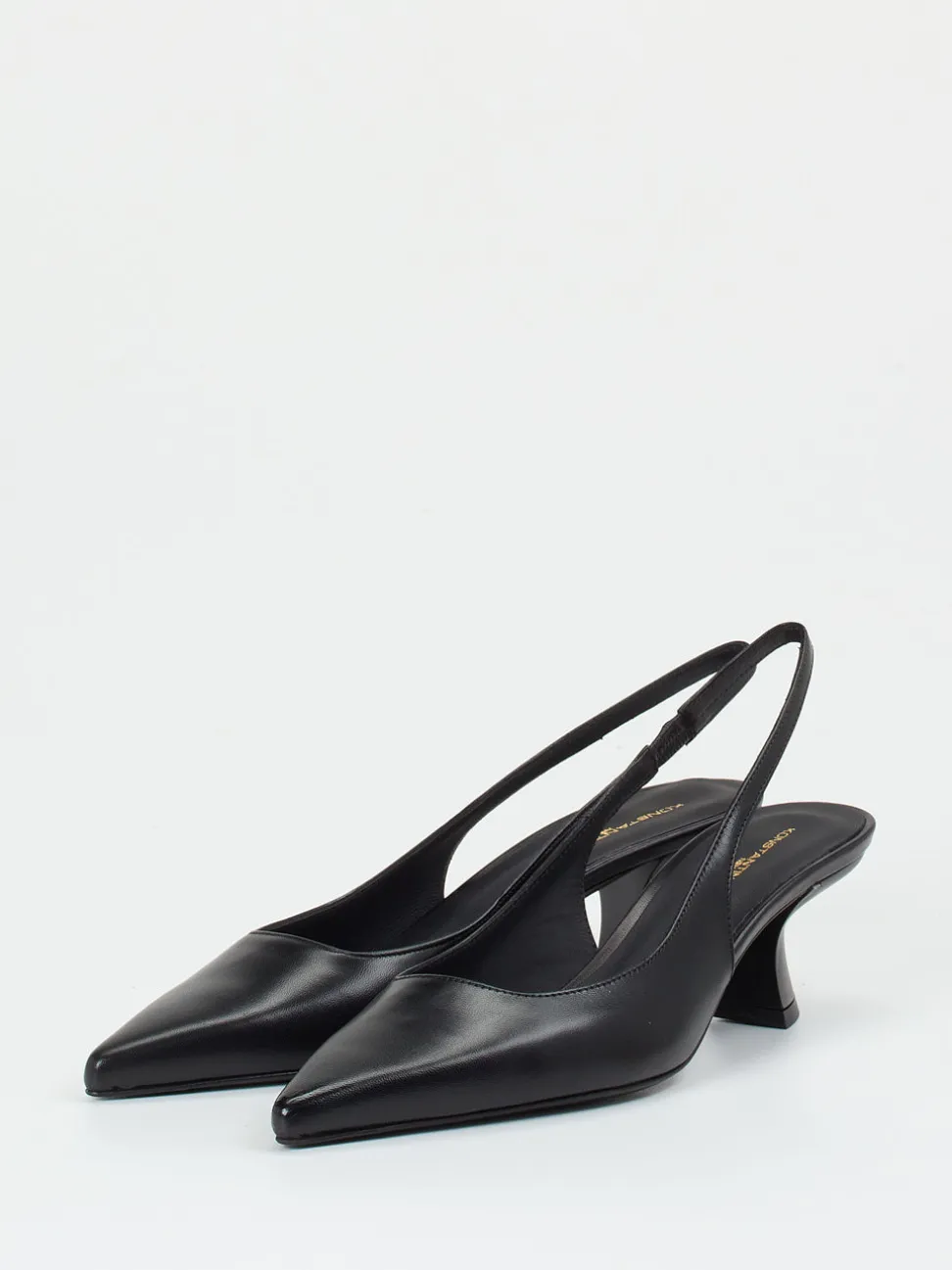 Konstantin Starke – Slingback-Pumps aus Lammleder schwarz