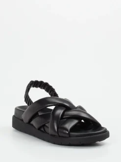 Konstantin Starke – Slingback-Sandalen aus Lammleder Schwarz
