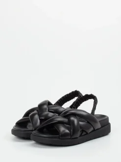 Konstantin Starke – Slingback-Sandalen aus Lammleder Schwarz