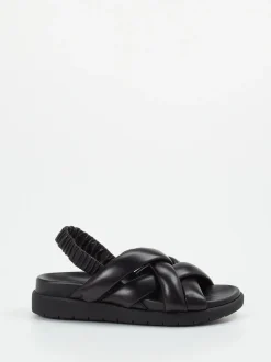 Konstantin Starke – Slingback-Sandalen aus Lammleder Schwarz