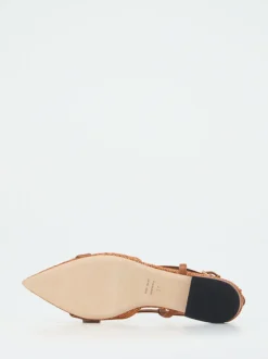 Konstantin Starke – Slingback-Ballerinas aus Textil und Leder