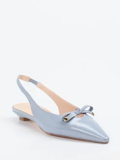 Konstantin Starke – Slingback-Ballerinas aus Lammleder Hellblau