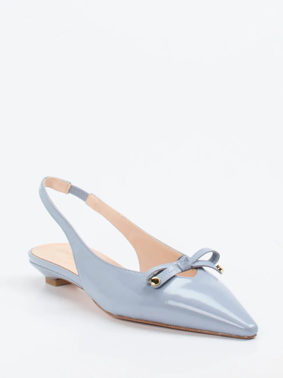 Konstantin Starke – Slingback-Ballerinas aus Lammleder Hellblau