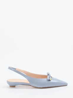 Konstantin Starke – Slingback-Ballerinas aus Lammleder Hellblau
