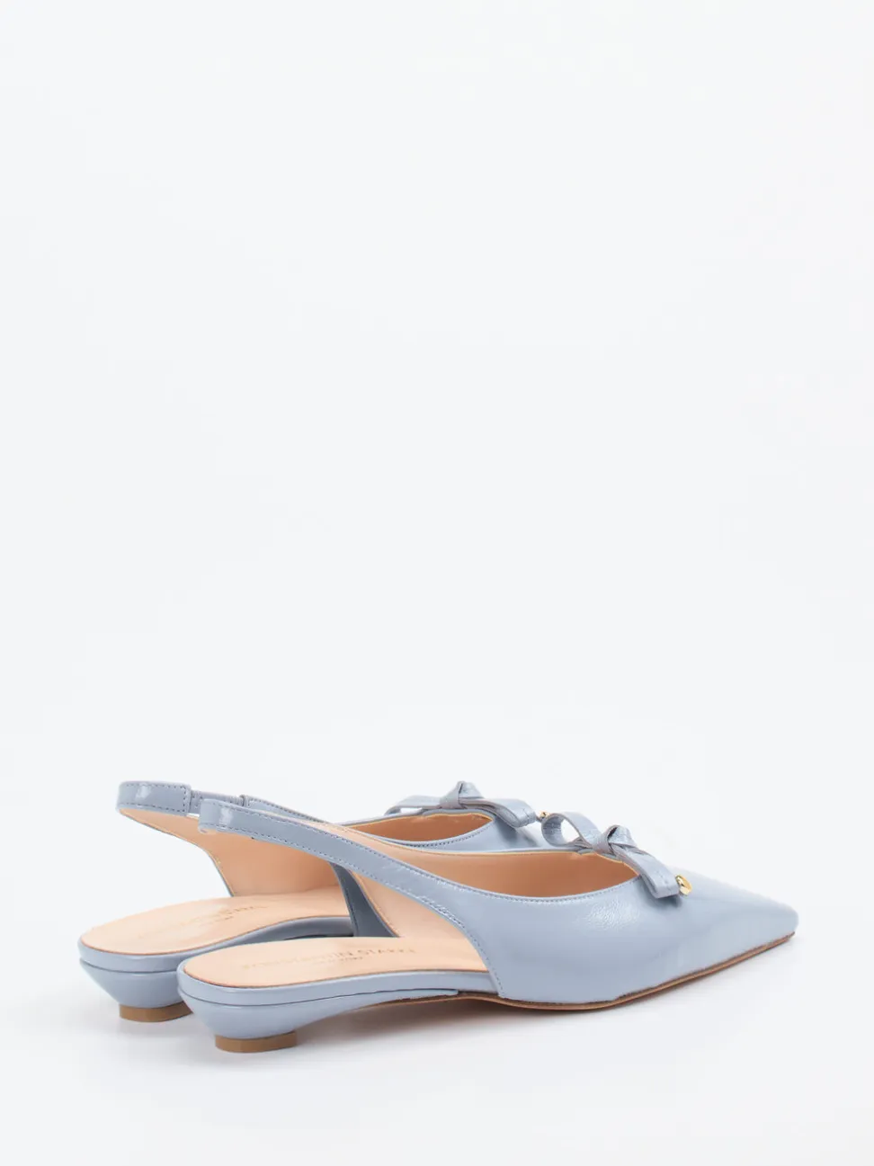 Konstantin Starke – Slingback-Ballerinas aus Lammleder Hellblau