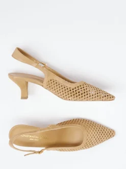 Konstantin Starke – Slingback-Pumps aus Veloursleder Sandbeige
