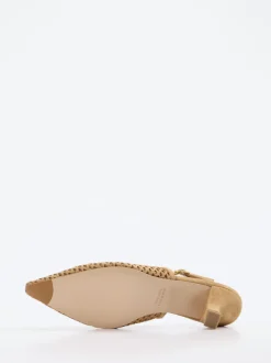Konstantin Starke – Slingback-Pumps aus Veloursleder Sandbeige