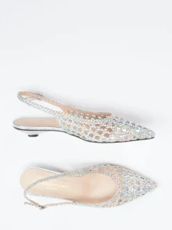Konstantin Starke – Slingback-Ballerinas aus Flechtleder multicolor