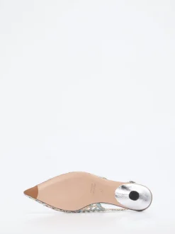 Konstantin Starke – Slingback-Ballerinas aus Flechtleder multicolor