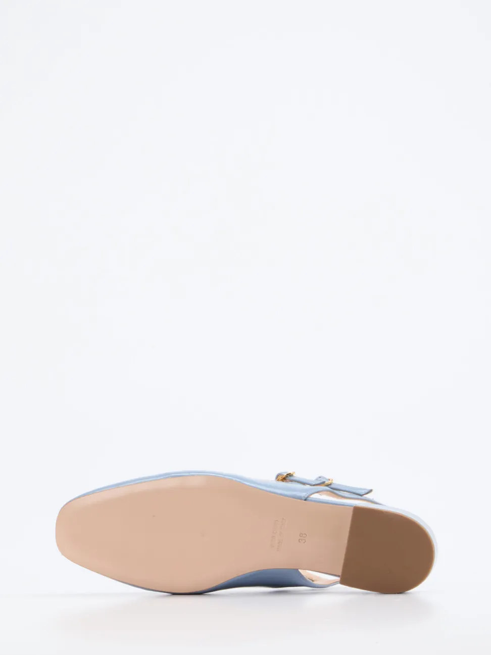 Konstantin Starke – Slingback-Pumps aus Lackleder Pastellblau