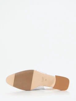 Konstantin Starke – Slingback-Pumps aus Metallicleder silber
