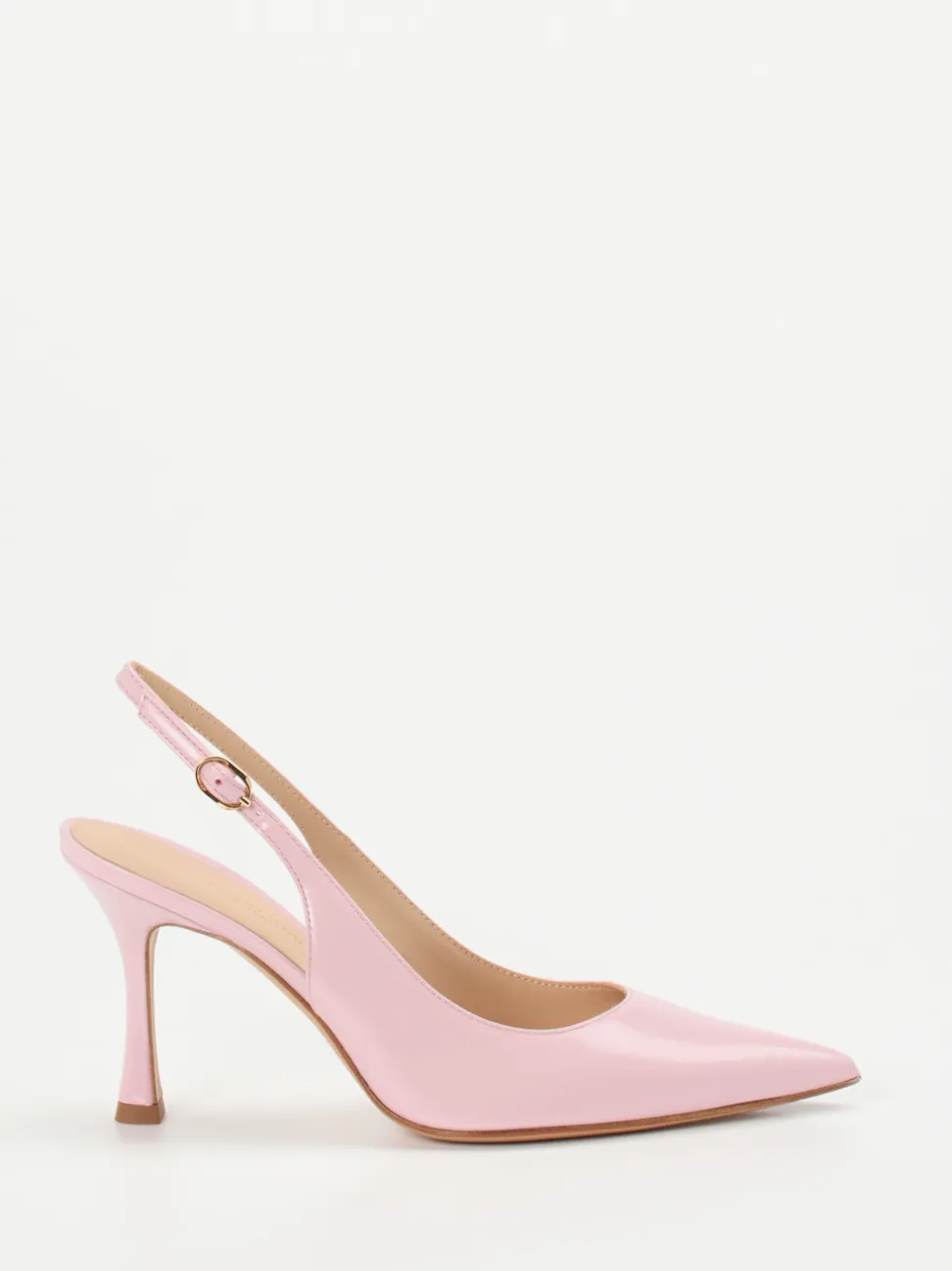 Konstantin Starke – Slingback-Pumps aus Hochglanzleder rosa