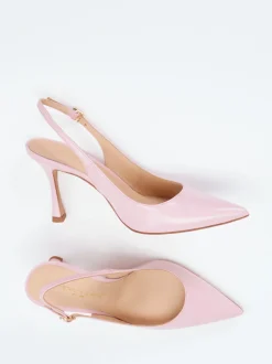 Konstantin Starke – Slingback-Pumps aus Hochglanzleder rosa