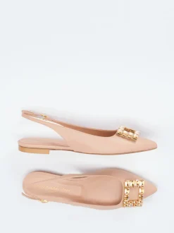 Konstantin Starke – Slingback-Ballerina aus Lammleder Nude
