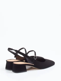 Konstantin Starke – Slingback-Pumps aus Veloursleder schwarz