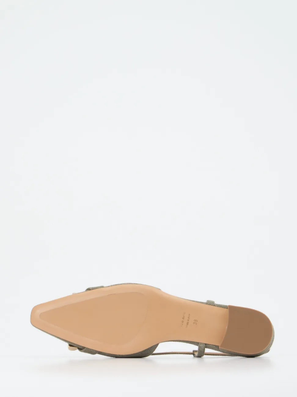 Konstantin Starke – Slingback-Ballerinas aus Textil olivgrün