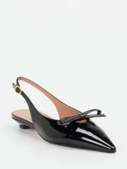 Konstantin Starke – Slingback-Ballerinas aus Lackleder schwarz