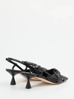 Konstantin Starke – Slingback-Sandalen aus Lammleder Schwarz