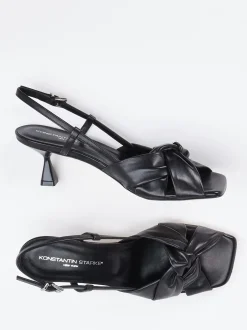 Konstantin Starke – Slingback-Sandalen aus Lammleder Schwarz
