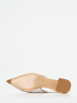 Konstantin Starke – Slingback-Ballerinas aus Flechtleder Roségold