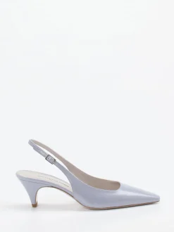 Konstantin Starke – Slingback-Pumps aus Lackleder pastellblau