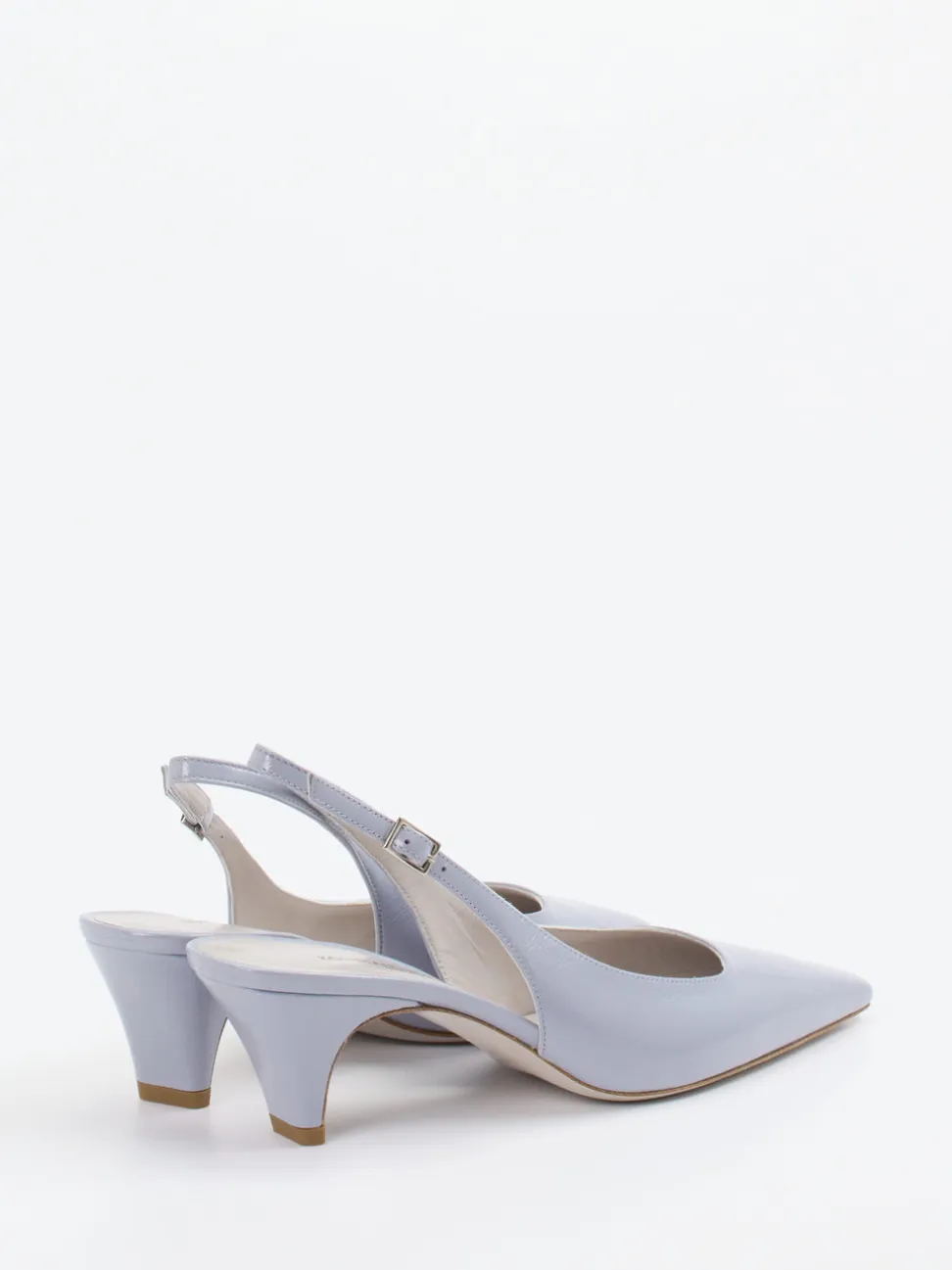 Konstantin Starke – Slingback-Pumps aus Lackleder pastellblau
