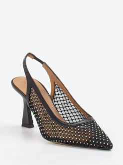 Konstantin Starke – Slingback-Pumps aus Netz in Schwarz