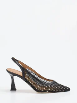 Konstantin Starke – Slingback-Pumps aus Netz in Schwarz