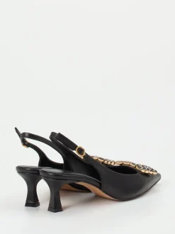 Konstantin Starke – Slingback-Pumps aus Lammleder schwarz