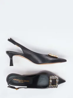Konstantin Starke – Slingback-Pumps aus Lammleder schwarz