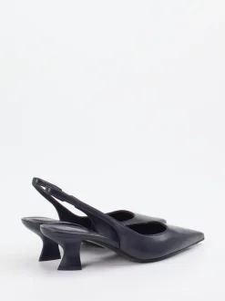 Konstantin Starke – Slingback-Pumps aus Lammleder Blau