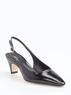 Konstantin Starke – Slingback-Pumps aus Lackleder Schwarz