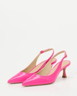 Konstantin Starke – Slingback-Pumps aus Hochglanzleder pink