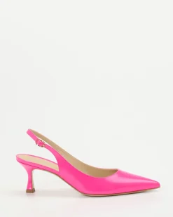 Konstantin Starke – Slingback-Pumps aus Hochglanzleder pink