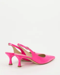 Konstantin Starke – Slingback-Pumps aus Hochglanzleder pink