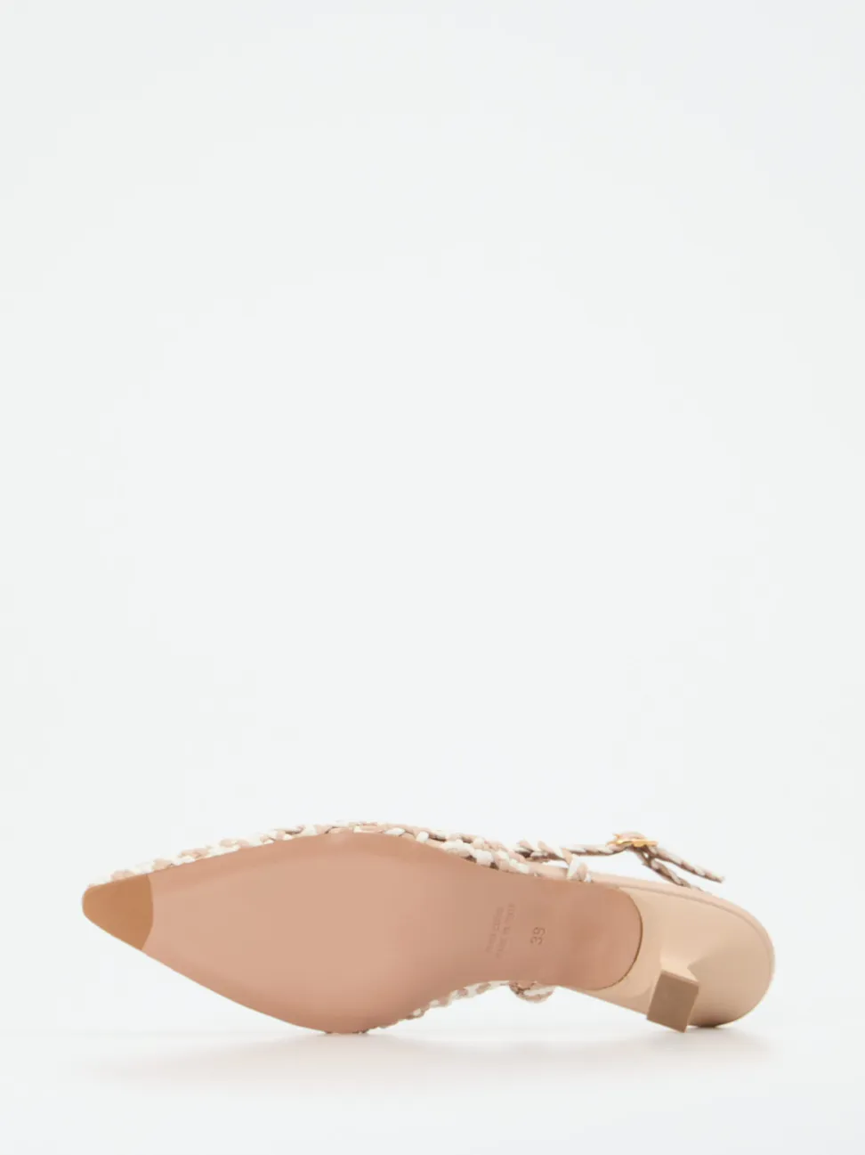 Konstantin Starke – Slingpumps aus Flechtleder beige