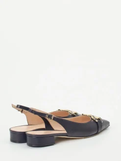 Konstantin Starke – Slingpumps aus Lammleder Dunkelblau