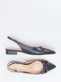 Konstantin Starke – Slingpumps aus Lammleder Dunkelblau