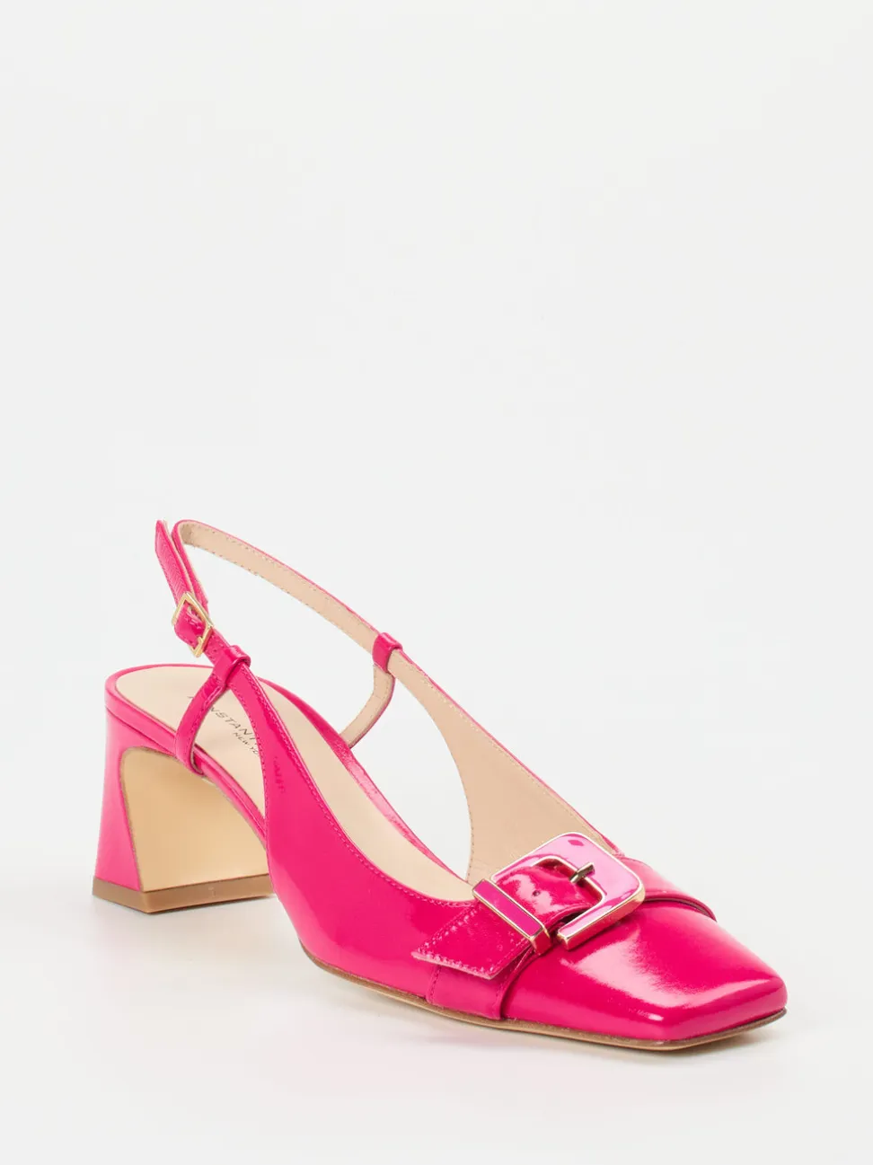 Konstantin Starke – Slingpumps aus Lackleder pink