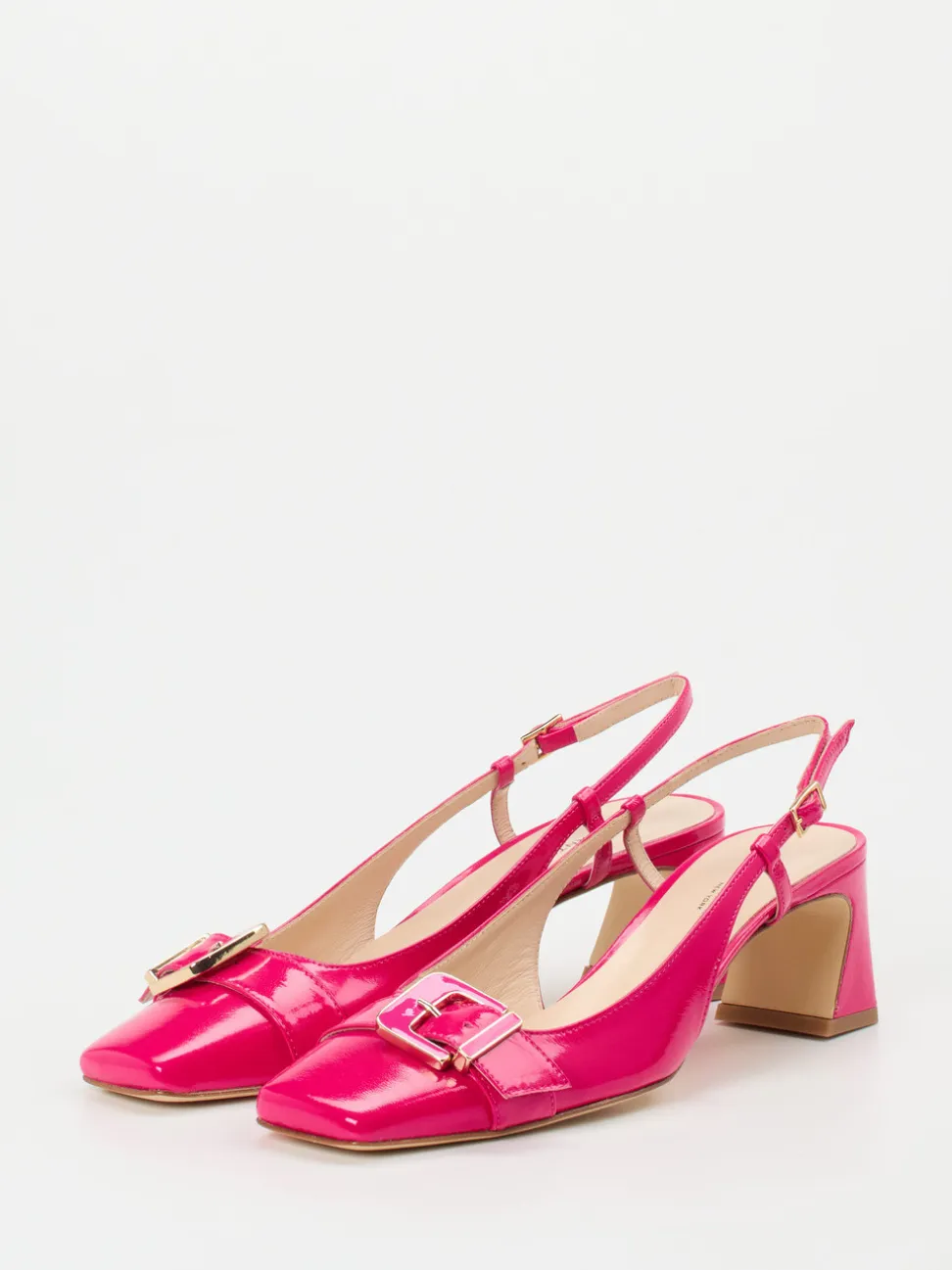Konstantin Starke – Slingpumps aus Lackleder pink