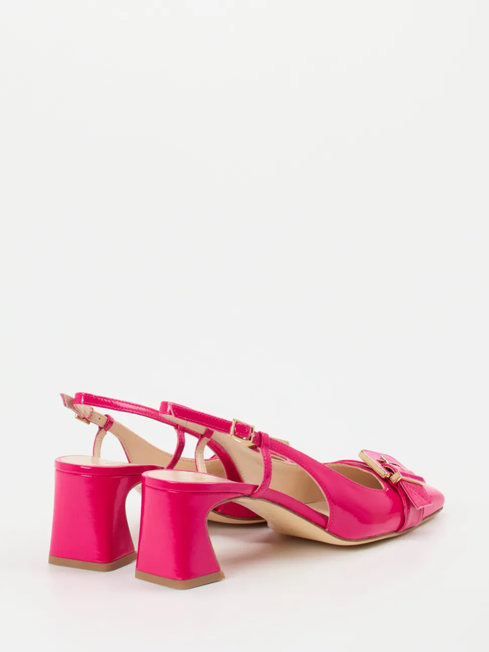 Konstantin Starke – Slingpumps aus Lackleder pink