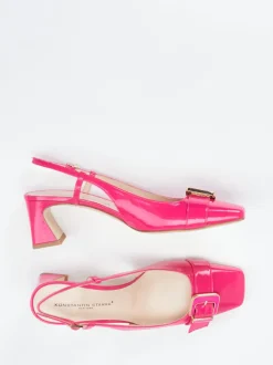 Konstantin Starke – Slingpumps aus Lackleder pink