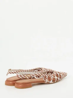 Konstantin Starke – Slingpumps aus Flechtleder rostbraun