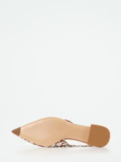 Konstantin Starke – Slingpumps aus Flechtleder rostbraun