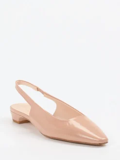 Konstantin Starke – Slingpumps aus Lackleder Rosébeige