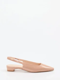 Konstantin Starke – Slingpumps aus Lackleder Rosébeige