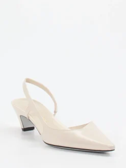 Konstantin Starke – Slingpumps aus Hochglanzleder beige