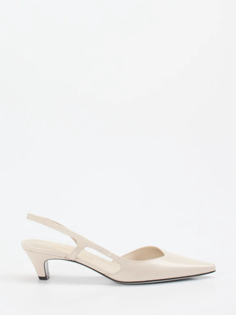 Konstantin Starke – Slingpumps aus Hochglanzleder beige