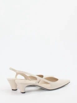 Konstantin Starke – Slingpumps aus Hochglanzleder beige