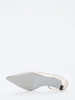 Konstantin Starke – Slingpumps aus Hochglanzleder beige